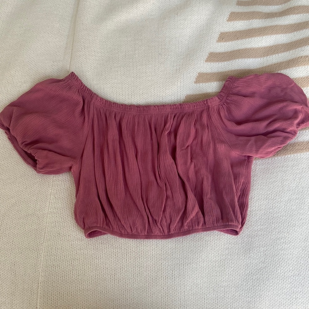 Pink crop top